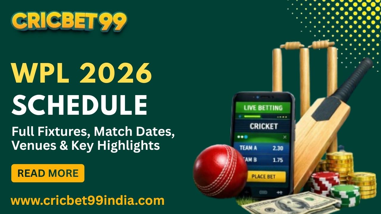 Read more about the article WPL 2026 Schedule: Full Fixtures, Match Dates, Venues & Key Highlights (Cricbet99)
