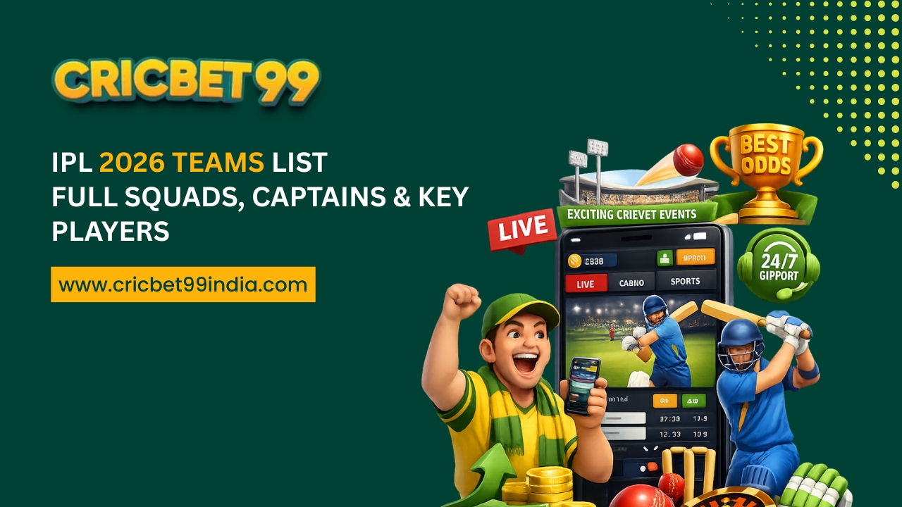 Read more about the article IPL 2026 Teams List: Full Squads, Captains & Key Players